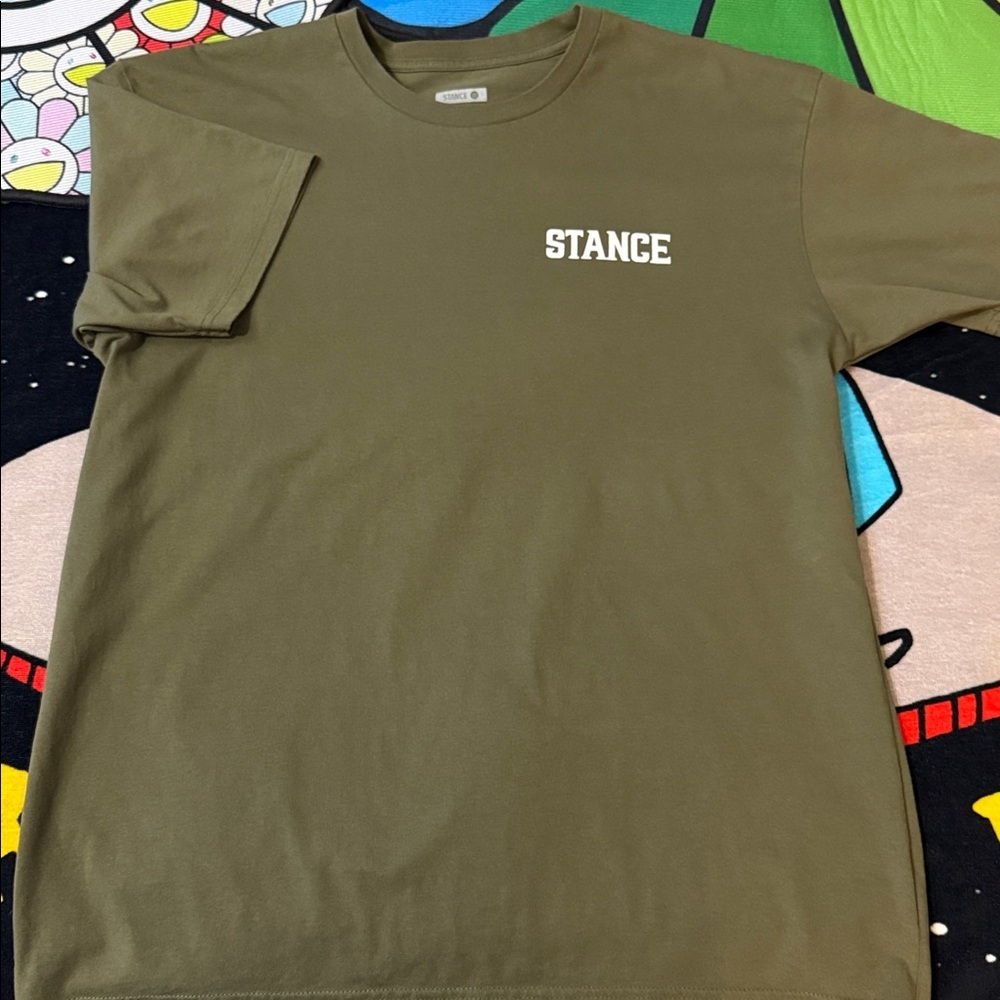 Stance Green Short Sleeve Tee with Classic Crew Neck 
( Pre-owned)